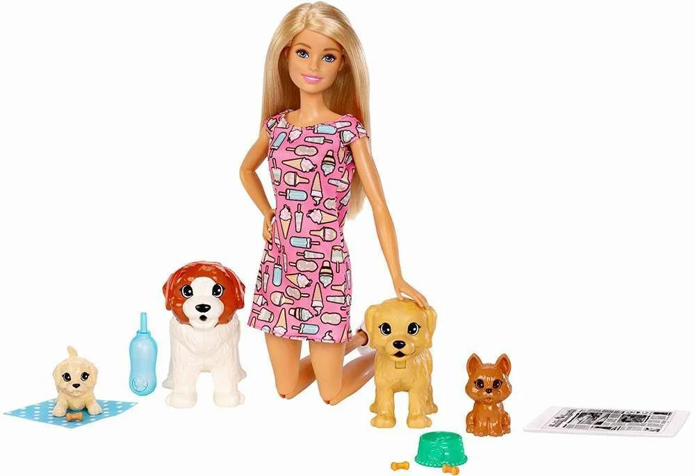 Set Barbie cu catelusi foto