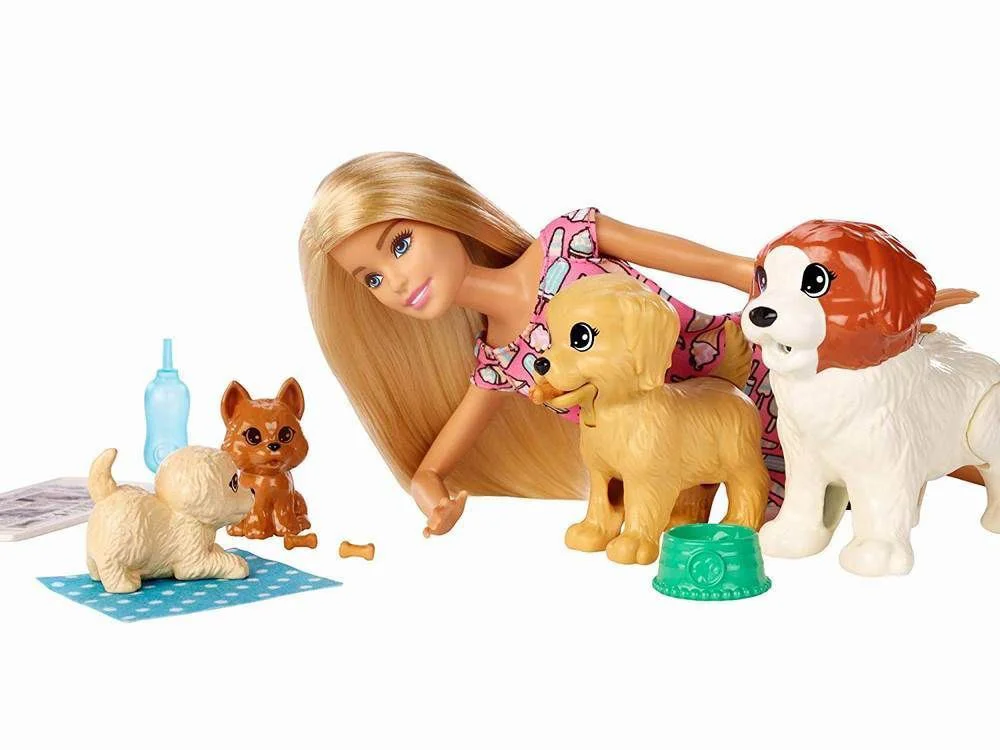 Set Barbie cu catelusi foto
