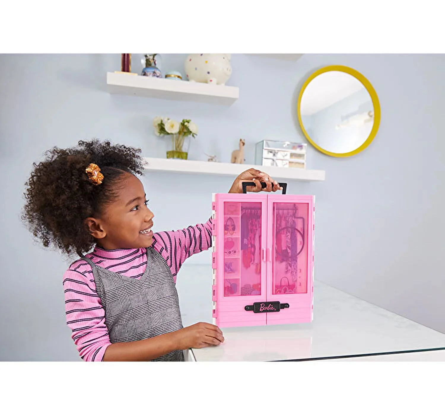Set de joaca Barbie Dressing roz foto