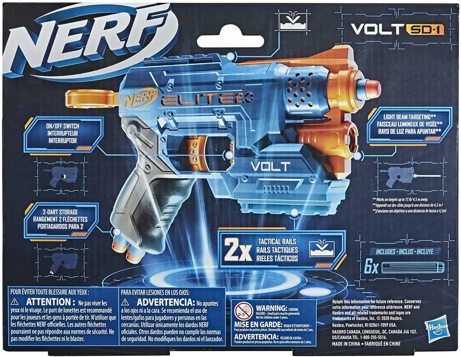 Игрушечный пистолет Nerf Elite 2.0 Volt SD 1