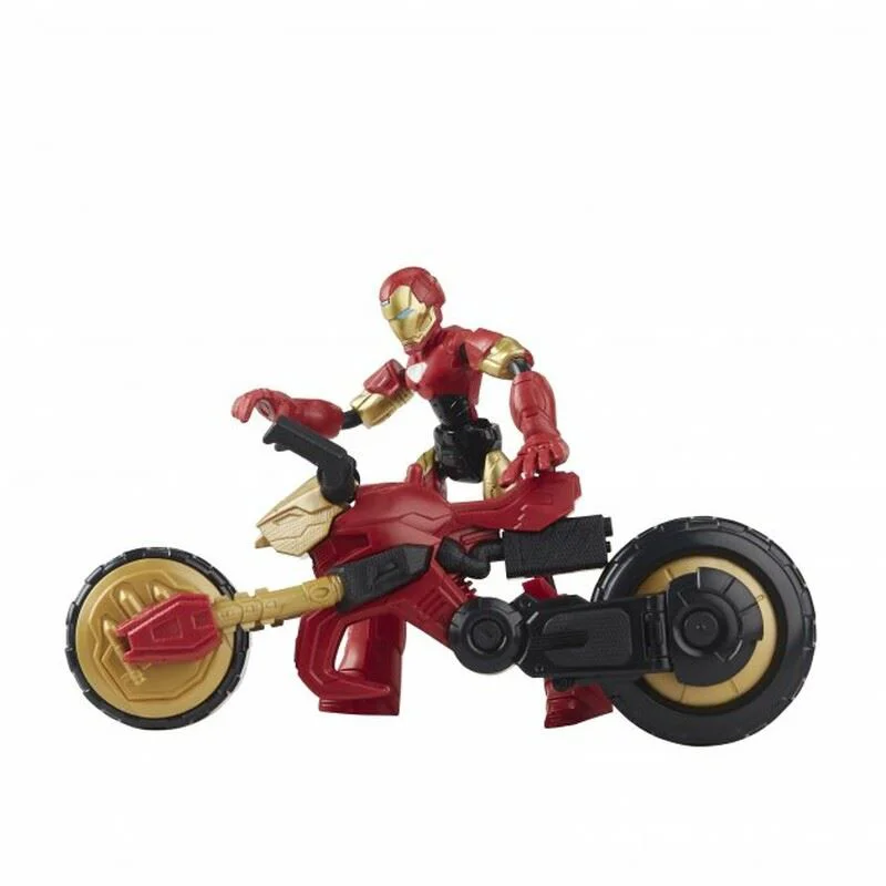Set de joaca Avengers Iron Man Blend si Flex Rider