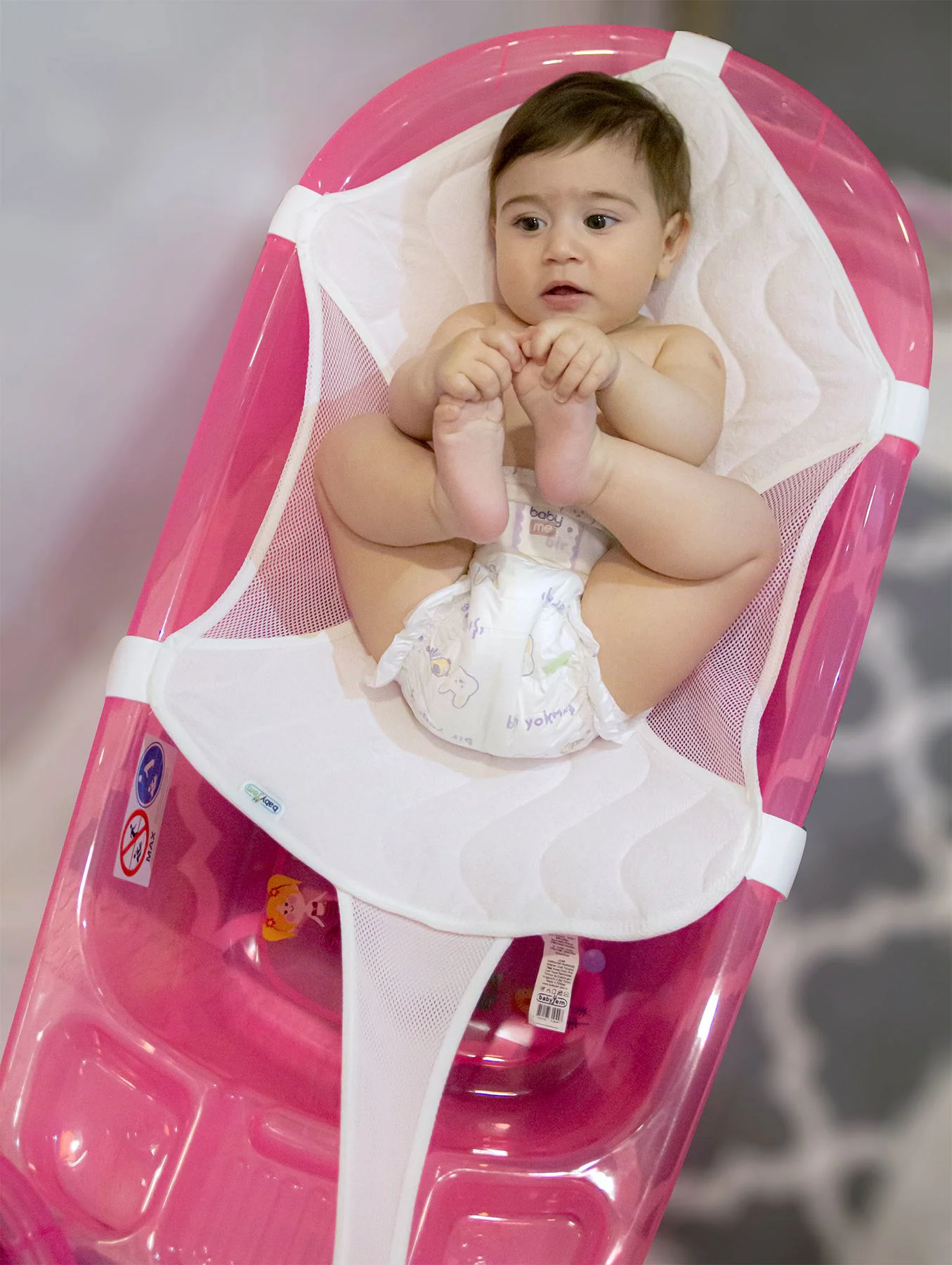 Текстильный вкладыш для ванночки BabyJem XL