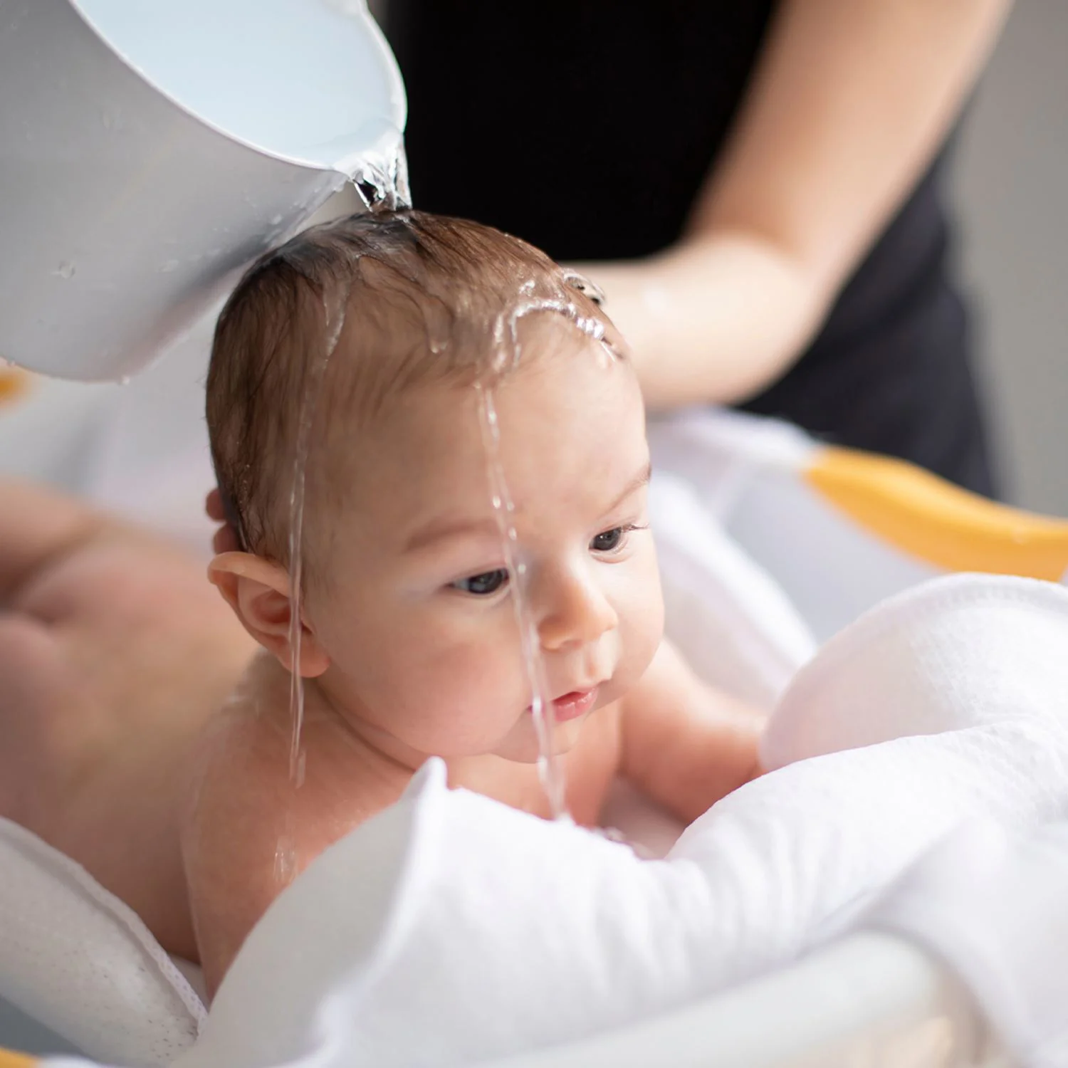 Salteluta de tip hamac pentru cadita BabyJem Alba foto
