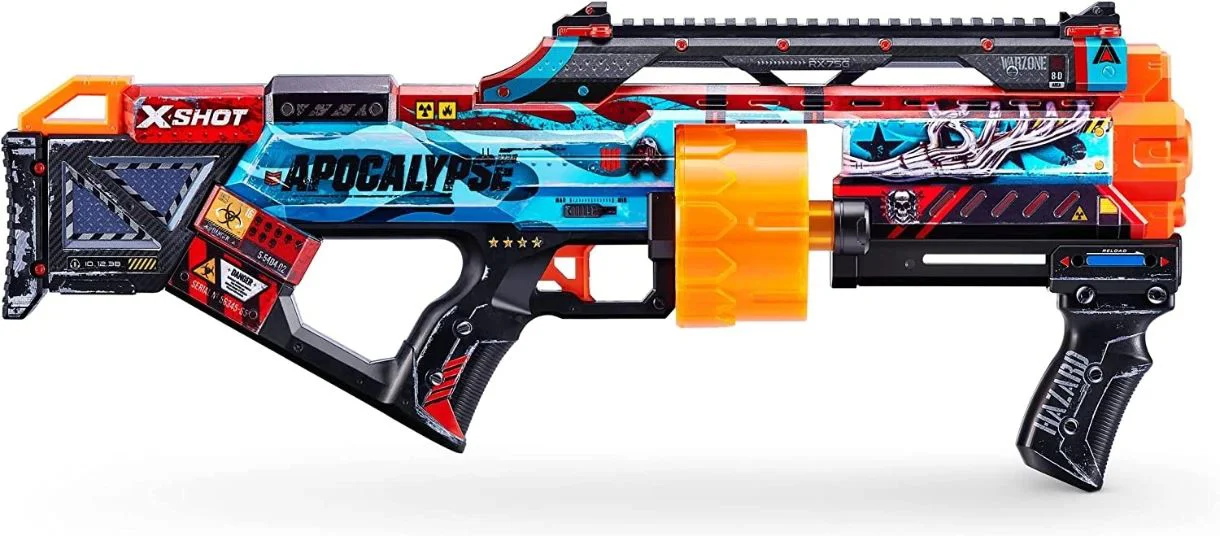 Blaster X-Shot Skins Last Stand Gun Machine cu 16 cartuse