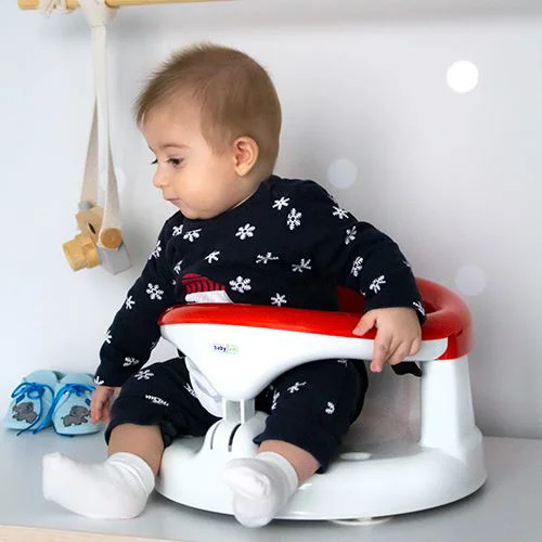 Scaun de baie bebelusi BabyJem Bath and Feeding Rosu