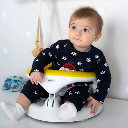 Scaun de baie bebelusi BabyJem Bath and Feeding Galben foto