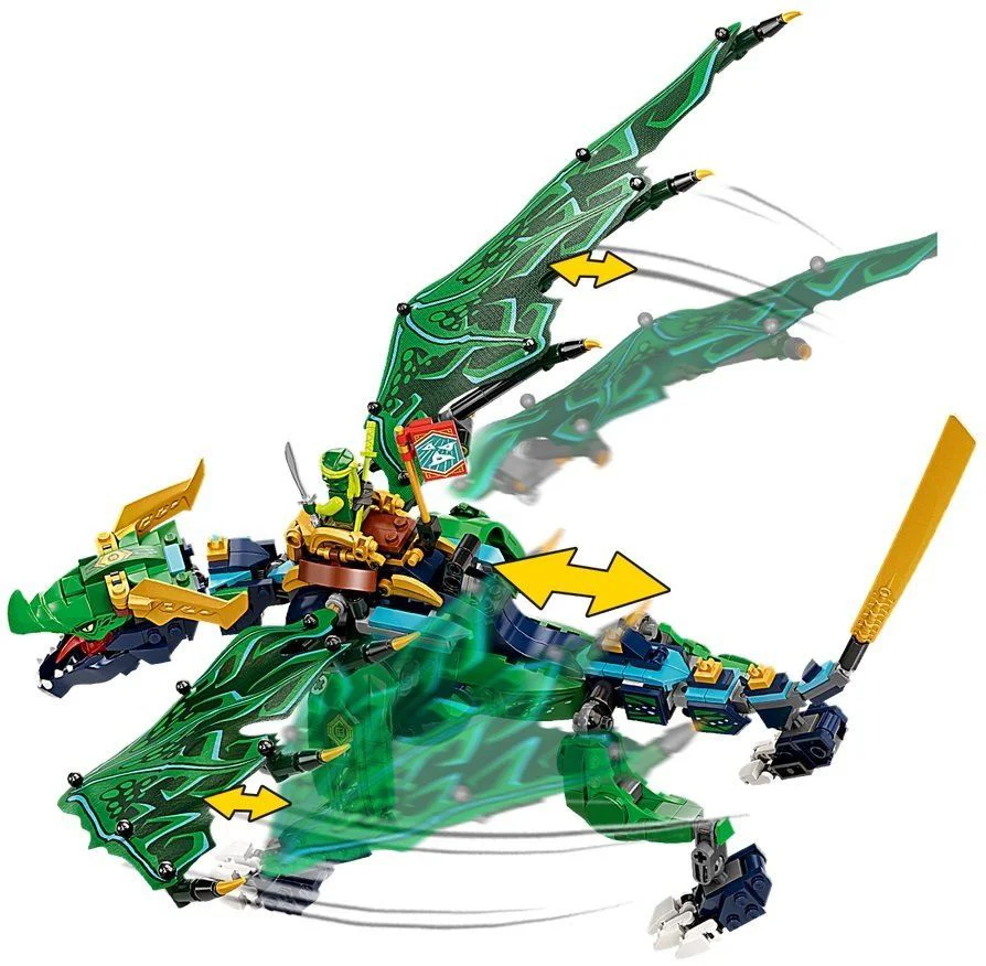 Set de constructie Lego Dragonul legendar al lui Lloyd foto