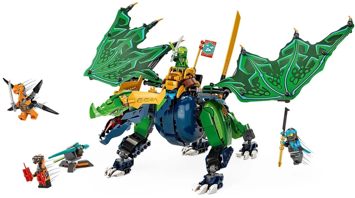 Set de constructie Lego Dragonul legendar al lui Lloyd foto