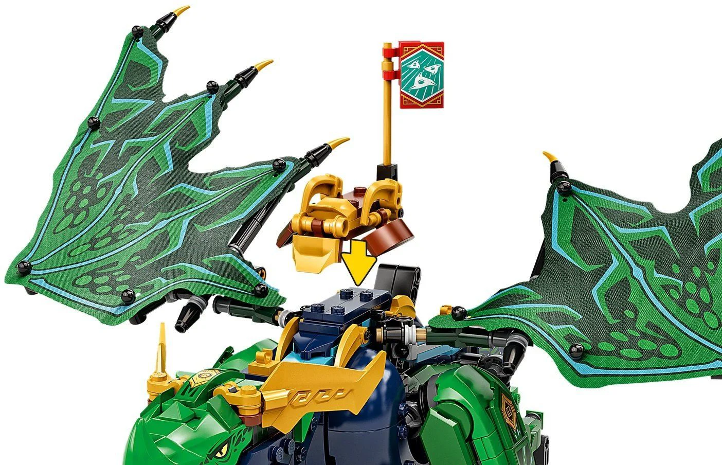Set de constructie Lego Dragonul legendar al lui Lloyd foto