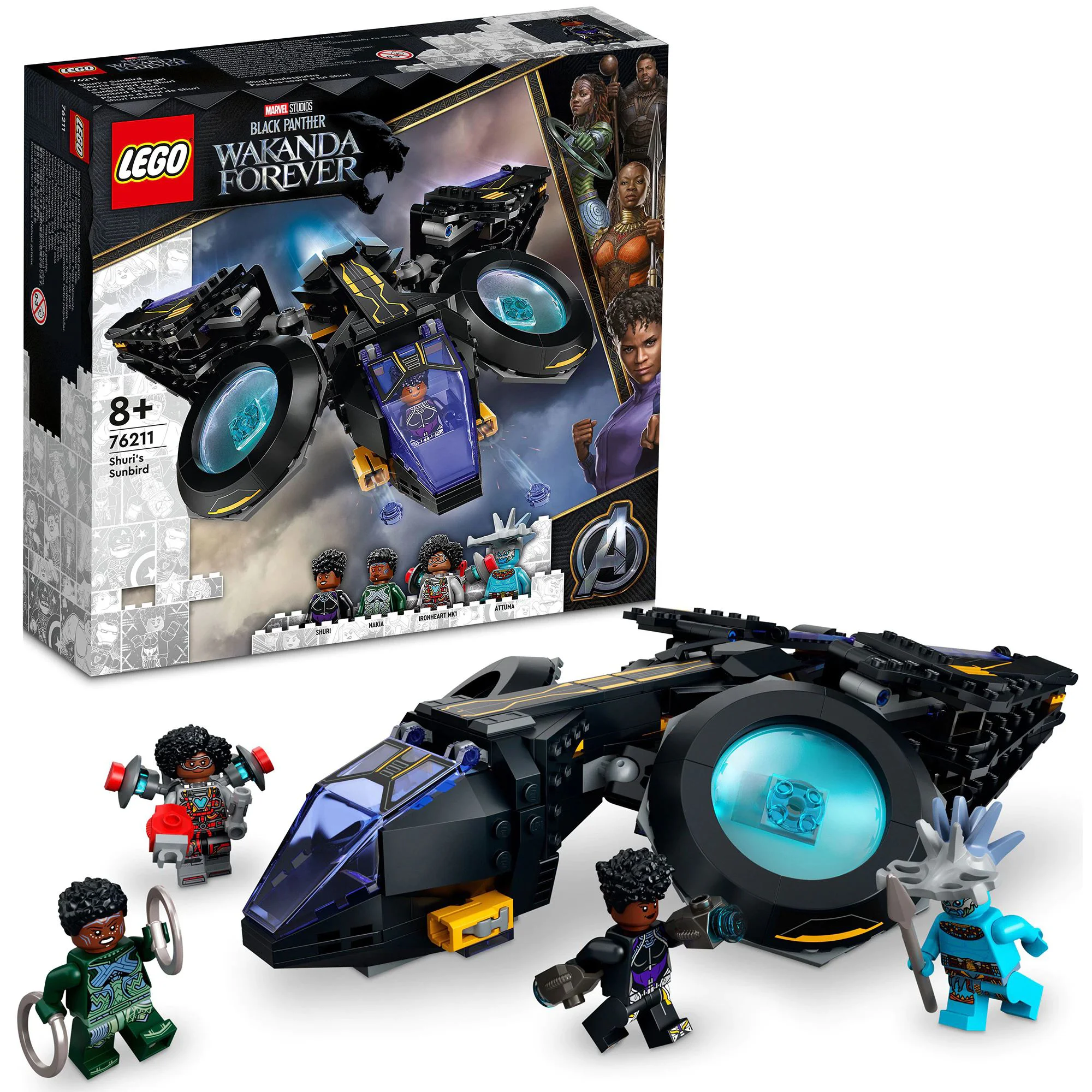 Set de constructie Lego Pasarea-soare a lui Shuri, 355 piese foto