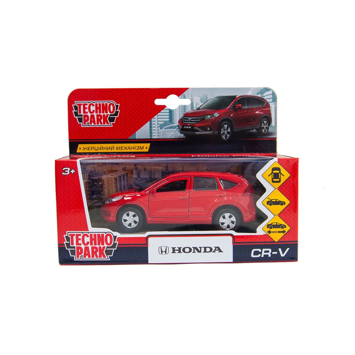 Инерционная машинка Technopark  Honda CR-V  (1:32 orange) foto