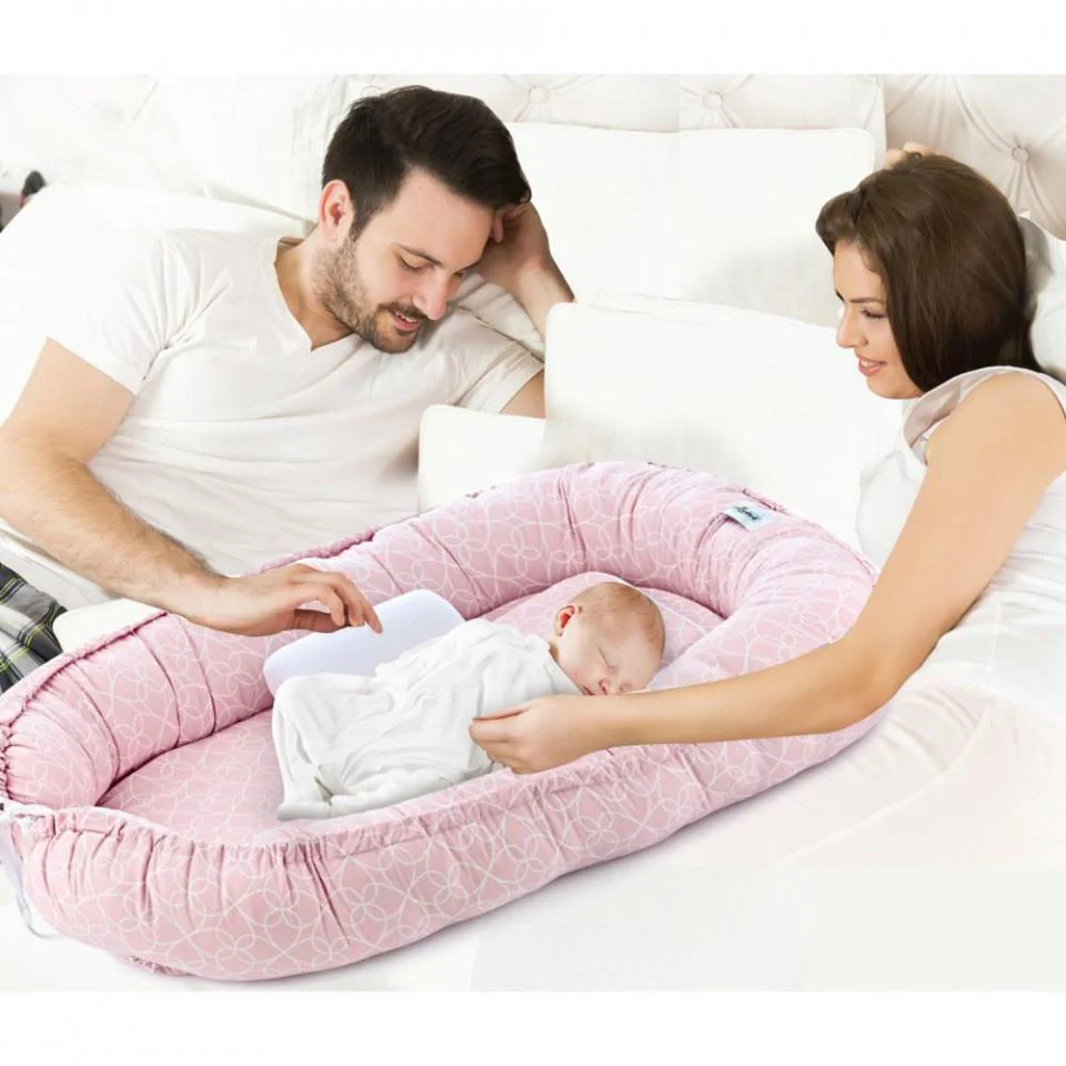 Бебинест BabyJem Between parents Blue foto