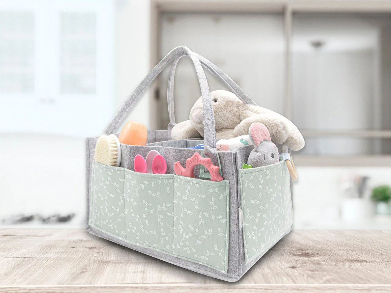 Geanta organizator scutece si accesorii BabyJem Gri