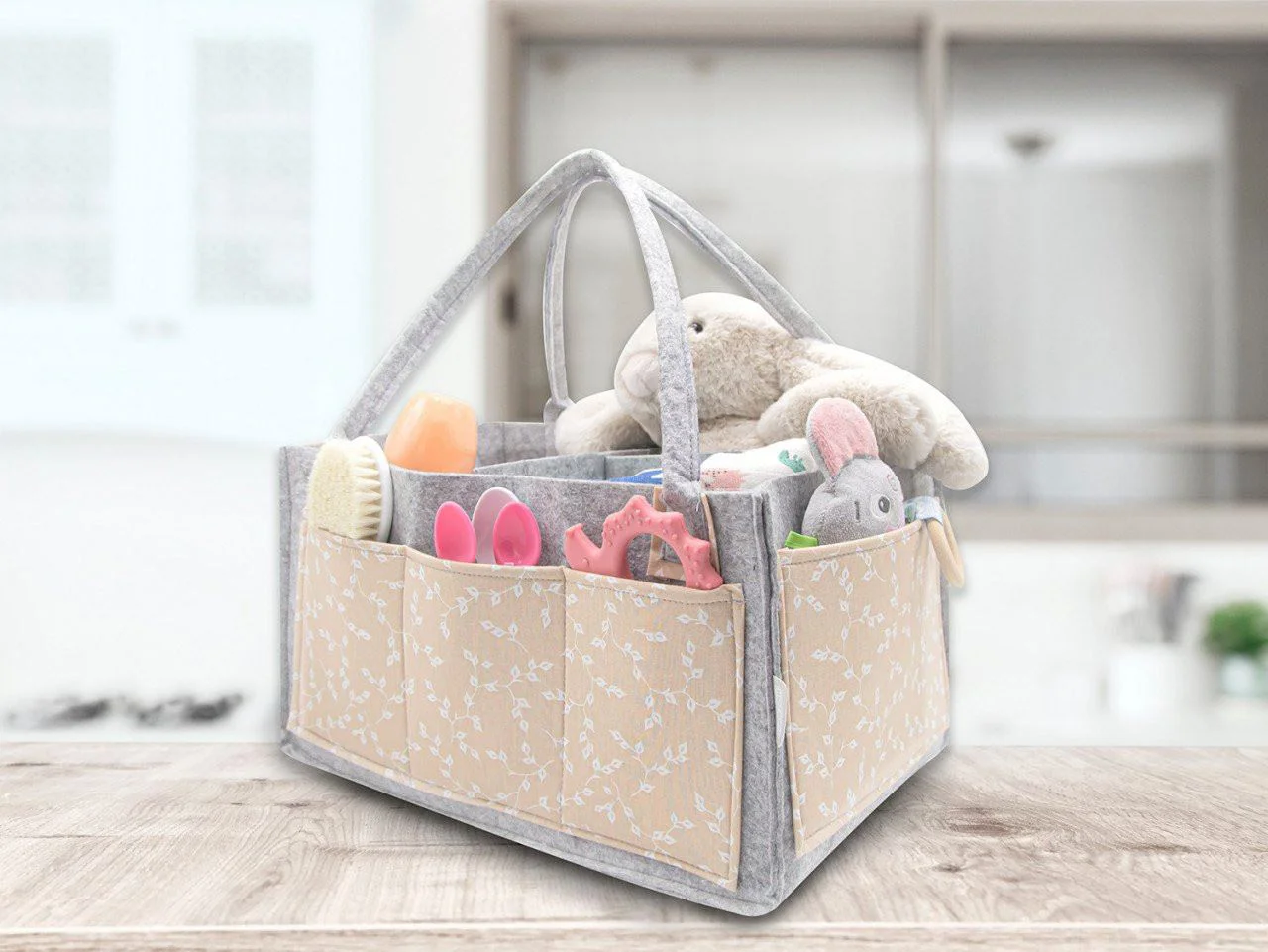 Geanta organizator scutece si accesorii BabyJem Roz
