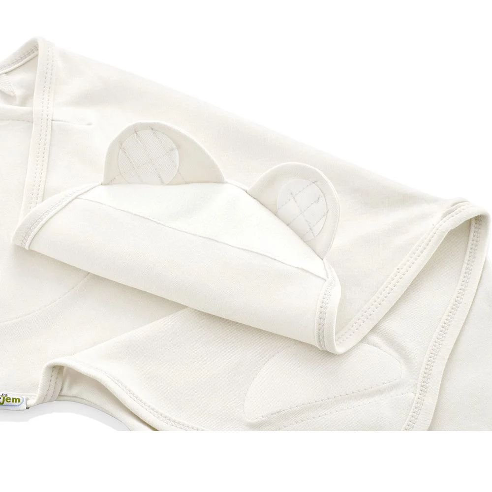 Хлопковая пеленальная система BabyJem Swaddle Ecru, 0-3 мес.