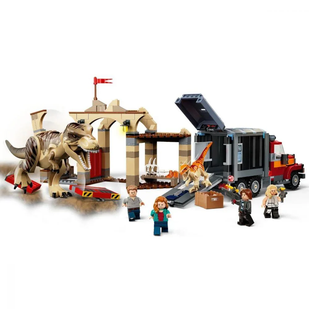 Lego Jurassic World T.Rex & Atrociraptor Dinosaur Breakout foto