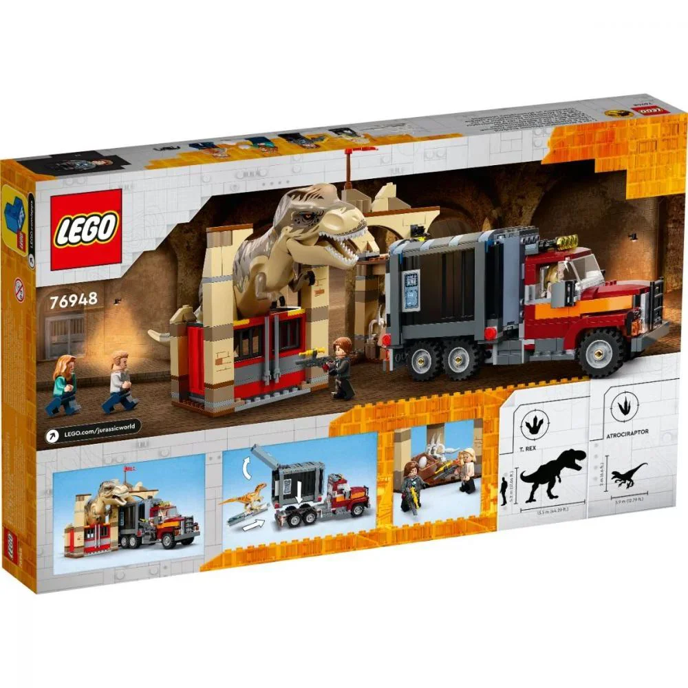 Lego Jurassic World T.Rex & Atrociraptor Dinosaur Breakout foto
