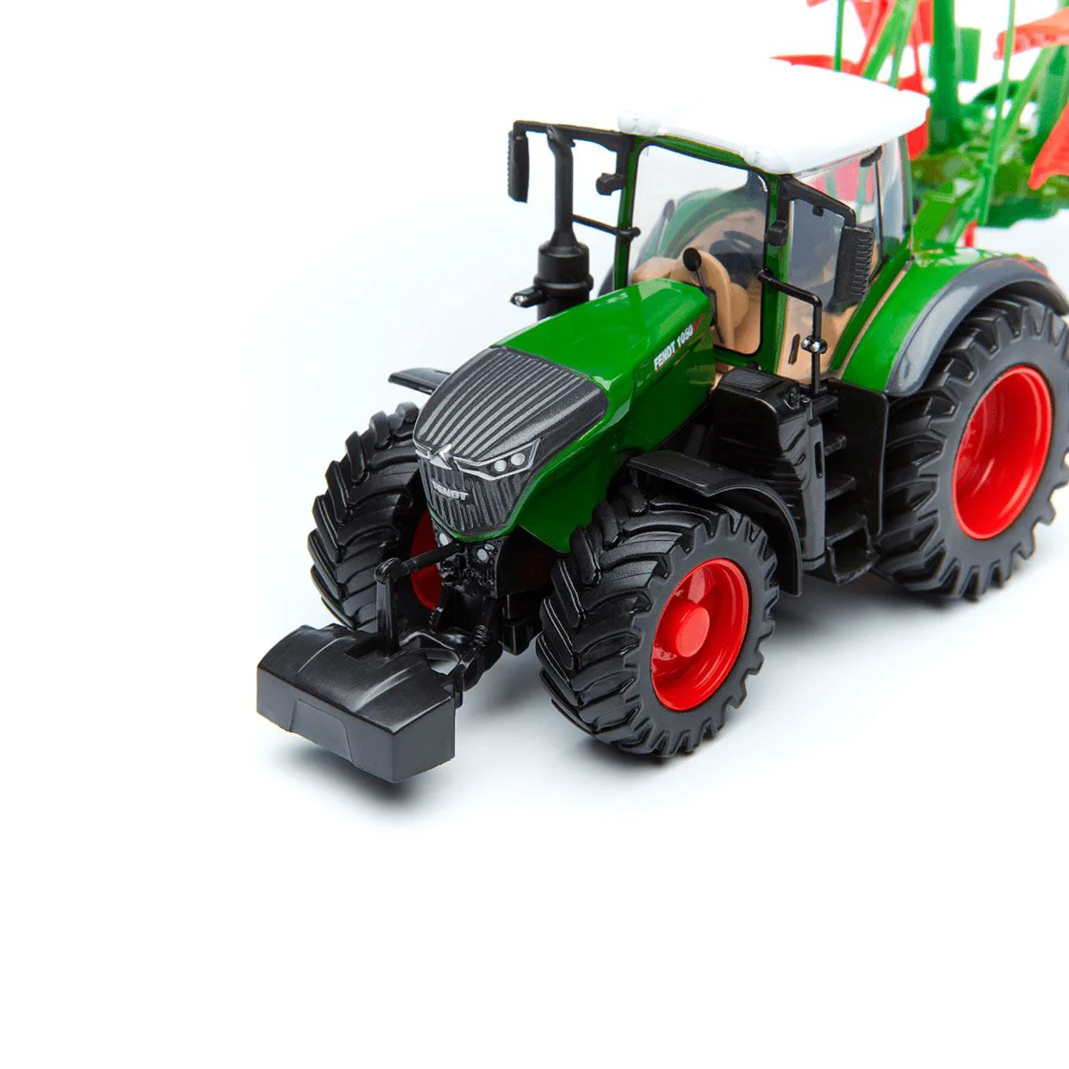 Машина Bburago Трактор Fendt 1050 Vario, c роторными валковыми граблями foto
