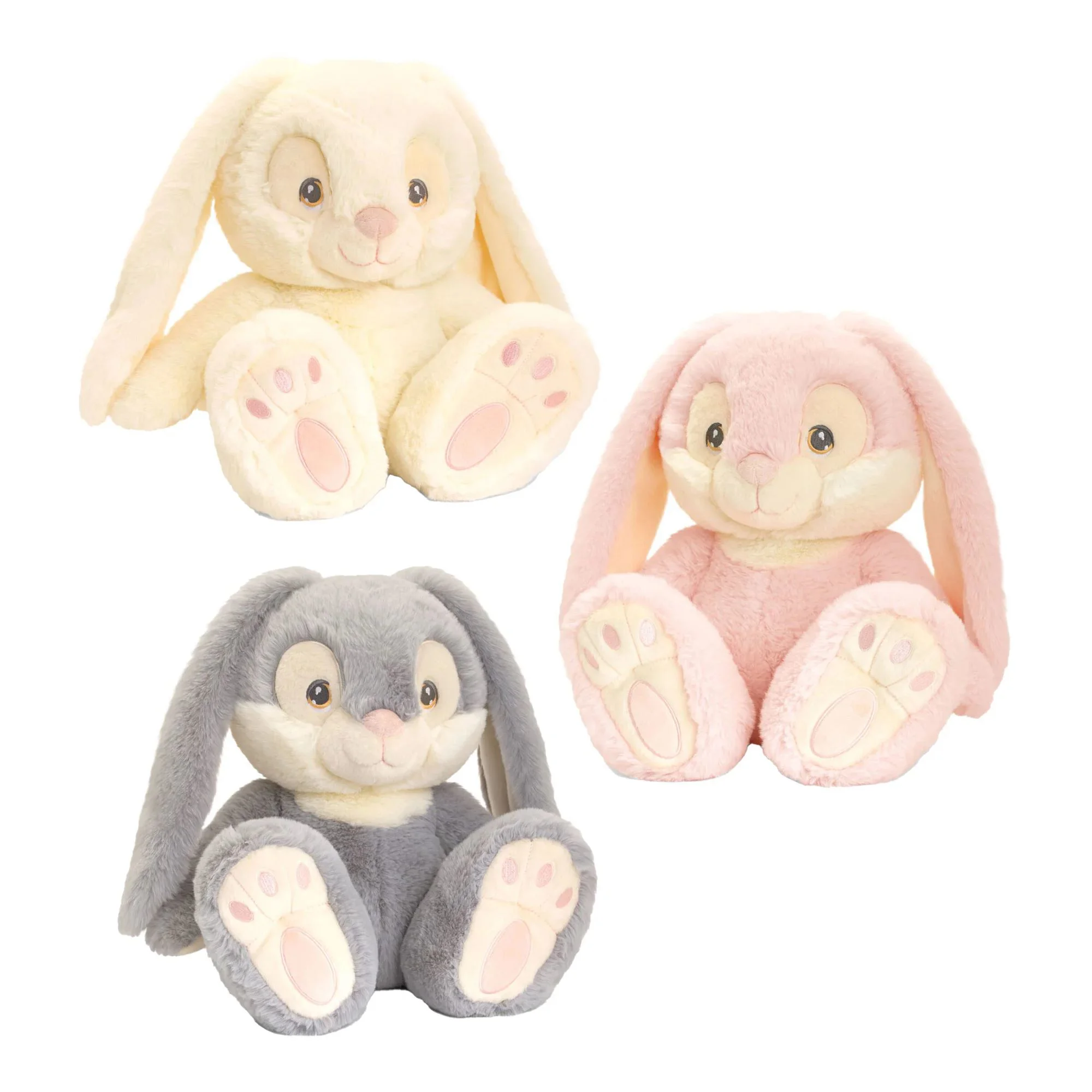 Jucarie de plus iepuras Keeleco Patchfoot Rabbits, 15 cm foto