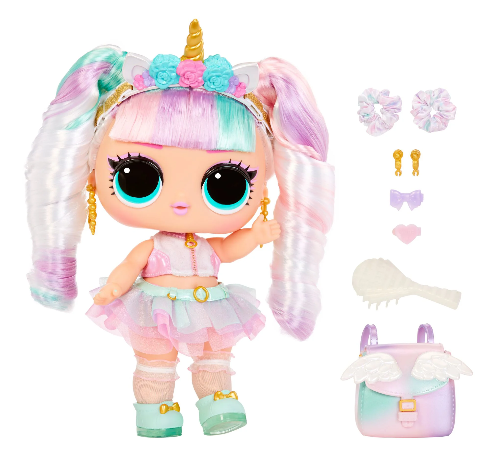 Mega papusa L.O.L. Surprise, Big Baby Hair, Unicorn foto