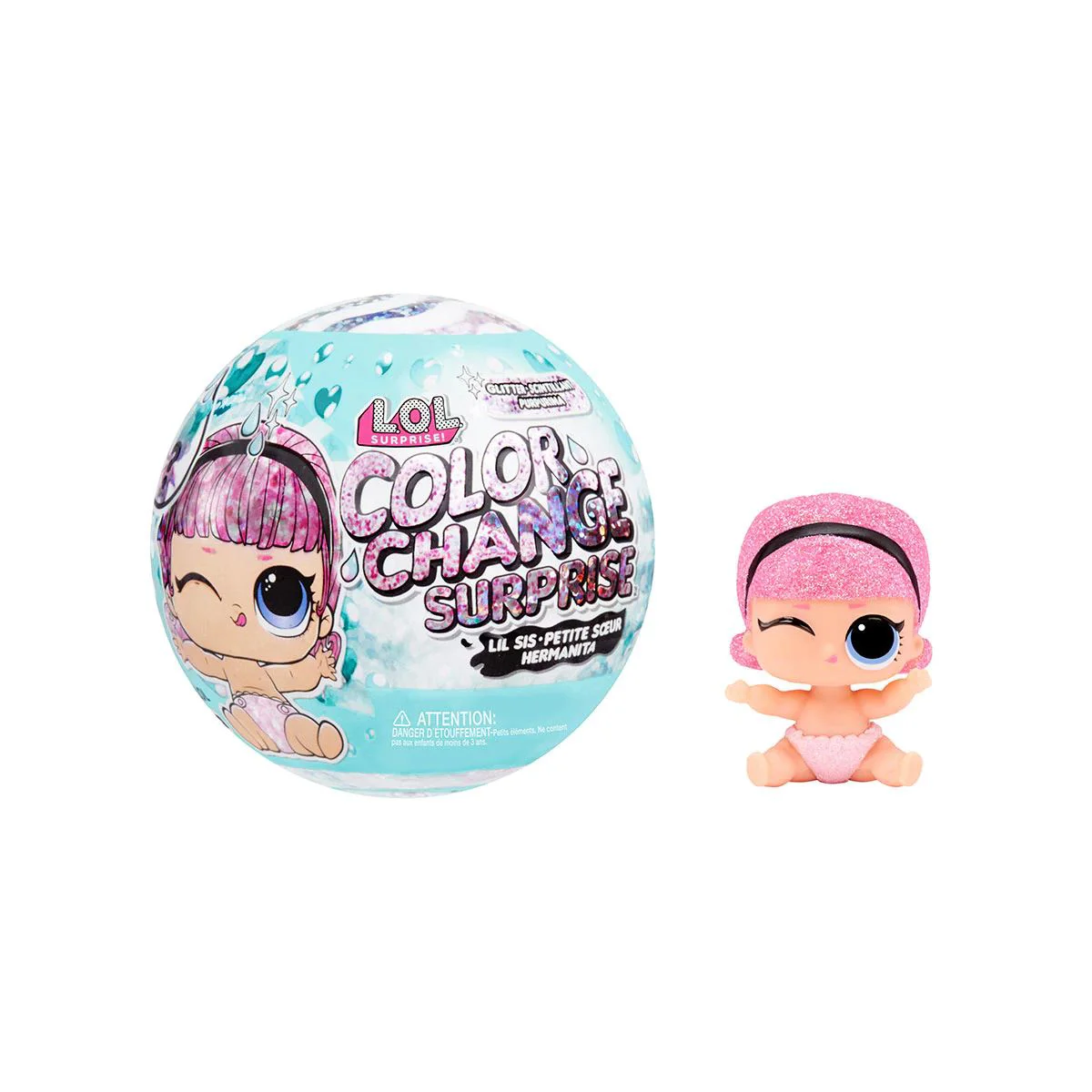 Papusica L.O.L. Surprise! Glitter Color, Change Surprise, Lil Sis foto