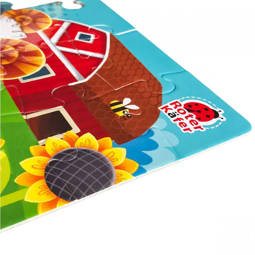 Maxi puzzle educativ Roter Kafer Ferma in tub