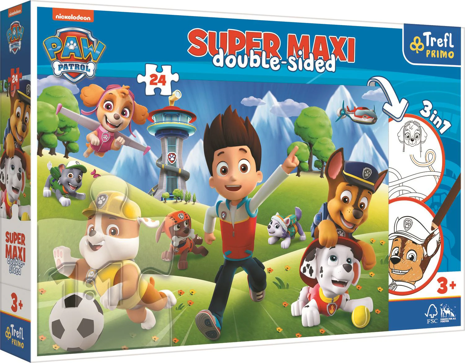 Puzzle Super maxi Trefl Aventurile Paw Patrol, 24 piese foto