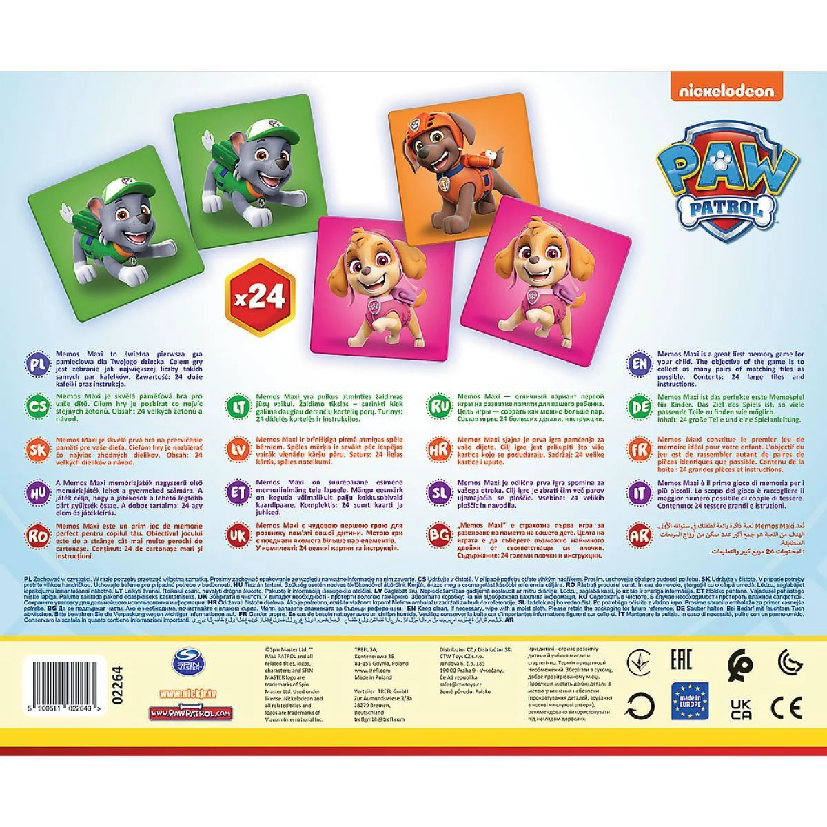 Joc Trefl Memos Maxi Paw Patrol foto