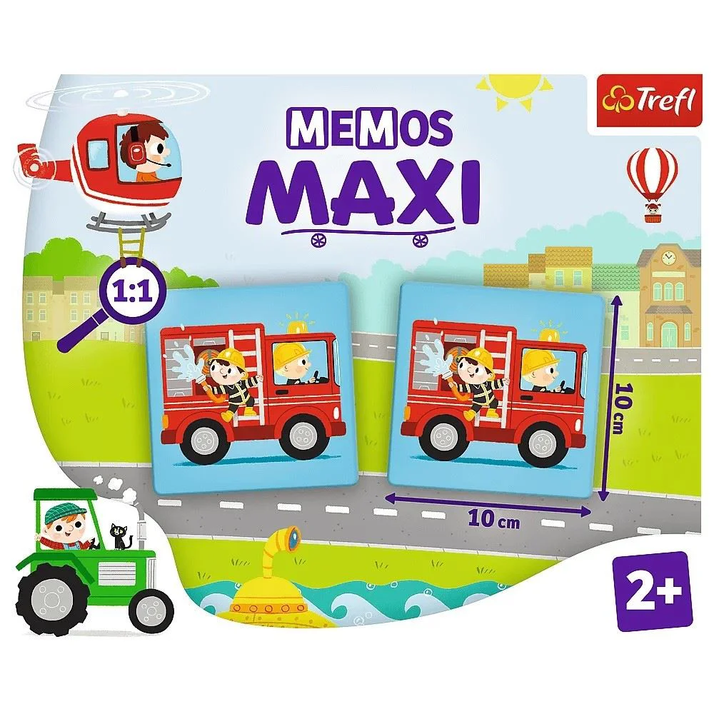 Joc educativ Trefl Memos Maxi Vehicles