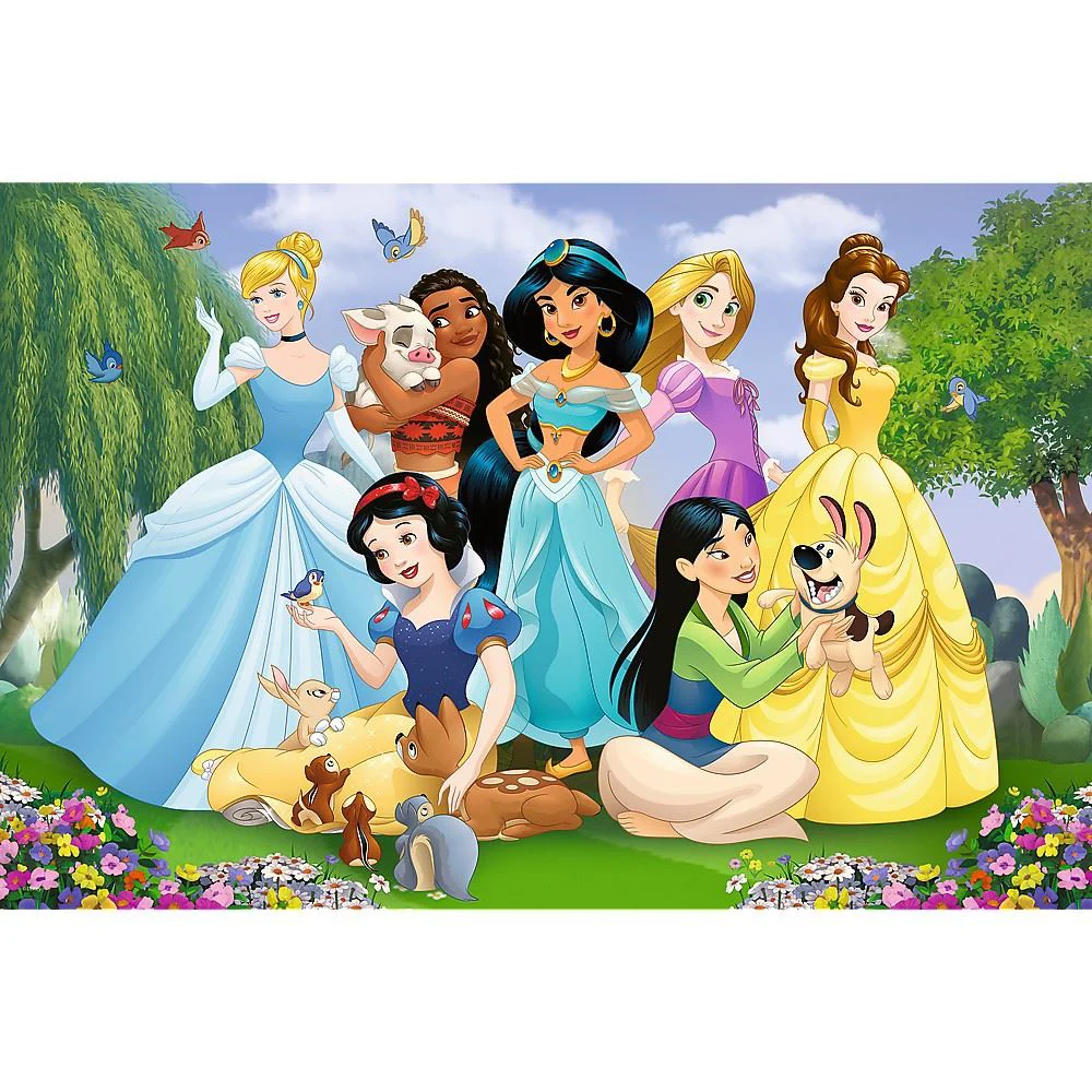 Maxi Puzzle XL Trefl - Princesses in the garden, 104 piese foto
