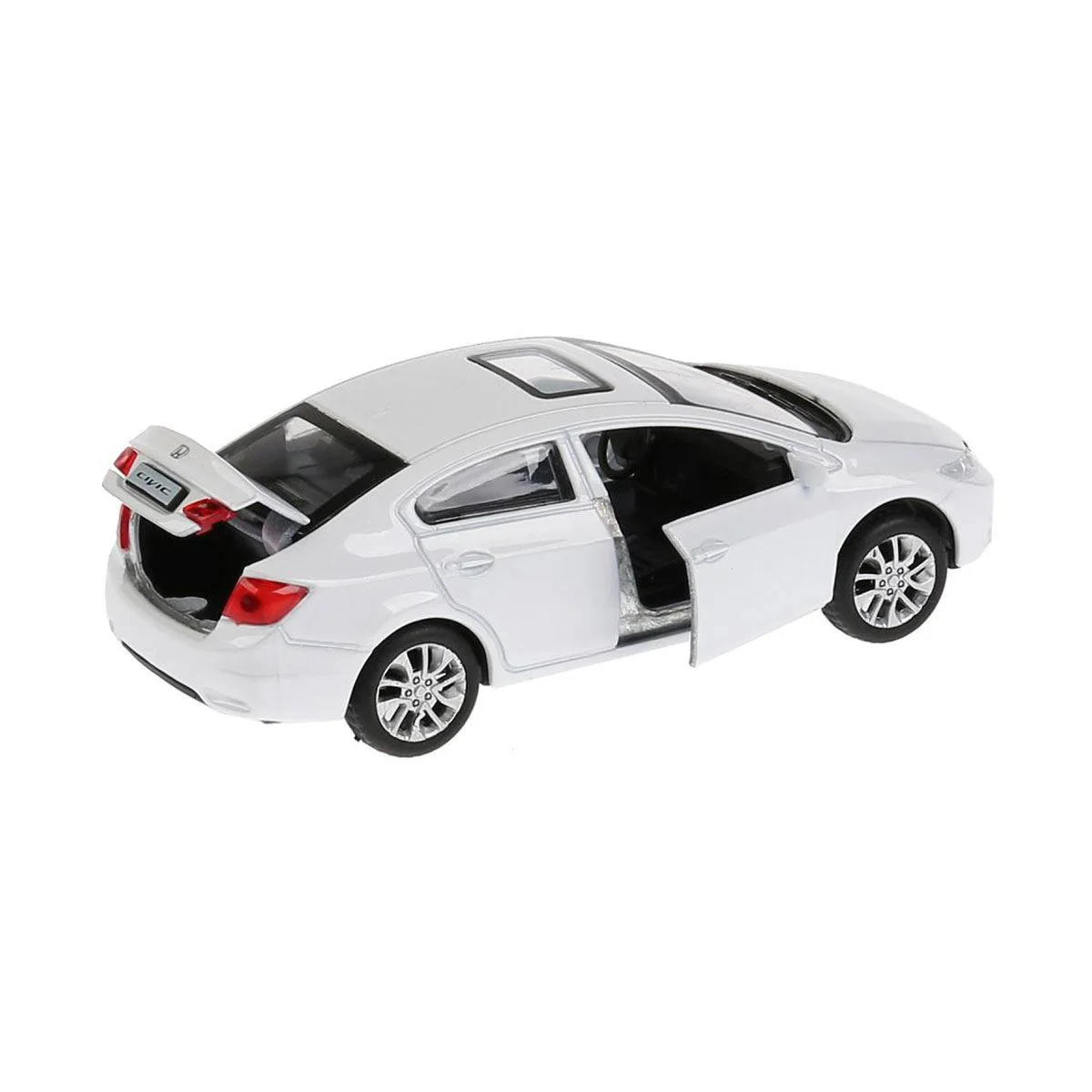 Инерционная машина Technopark Honda Civic, белый, 1:32 foto