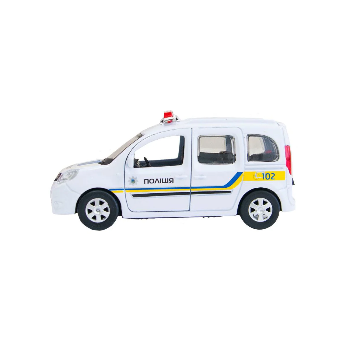 Masina cu inertie Technopark Renault Kangoo, Police Ukraina (1:32) foto
