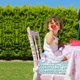 Pernuta inaltator pentru scaun de masa BabyJem Verde, 32x32 cm foto