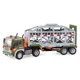 Camion Wenyi pentru transport dinozauri cu frictiune (lumini /sunete) 1:16 foto