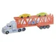 Jucarie Wenyi Transport Truck, cu lumina si sunet, 1:50 foto