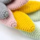 Хлопковая игрушка для прорезывания зубов с деревянным кольцом BabyJem Yellow