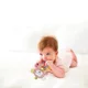 Jucarie din plus cu inele dentitie BabyJem Funny Monkey Roz foto