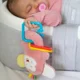Jucarie din plus cu inele dentitie BabyJem Funny Monkey Roz foto