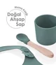 Set diversificare din silicon BabyJem Menta, 4 piese