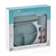 Set diversificare din silicon BabyJem Menta, 4 piese