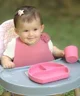 Set diversificare din silicon BabyJem Roz, 4 piese