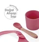 Set diversificare din silicon BabyJem Roz, 4 piese
