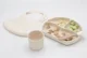 Set diversificare din silicon BabyJem Ecru, 4 piese