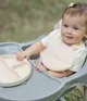 Set diversificare din silicon BabyJem Ecru, 4 piese