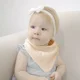 Set baveta cu doua fete din muselina cu jucarie dentitie BabyJem Bej foto