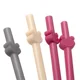 Set de 4 paie din silicon reutilizabile BabyJem Roz