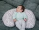 Perna pentru alaptat 2 in 1 BabyJem Nursing Pillow Gri