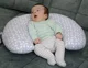 Perna pentru alaptat 2 in 1 BabyJem Nursing Pillow Albastra foto