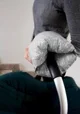 Многофункциональная подушка для кормления со съемным подголовником BabyJem Grey foto