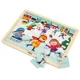 Puzzle din lemn Viga Toys Anotimpuri: Iarna (24 elem.) foto